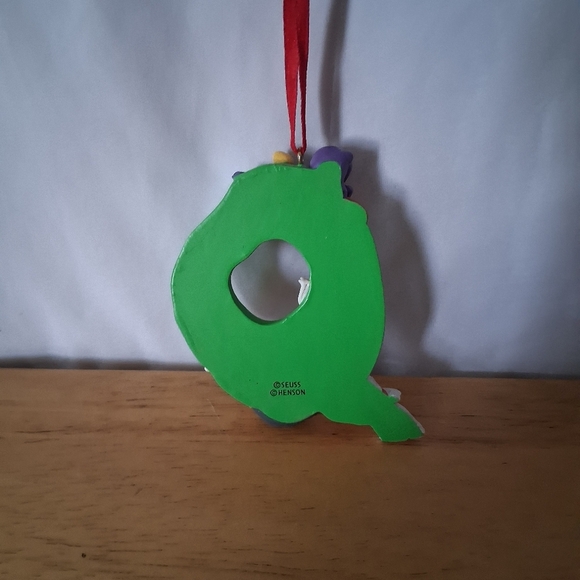 Hallmark Green and Red Cat in the Hat Ornament - Picture 4 of 4